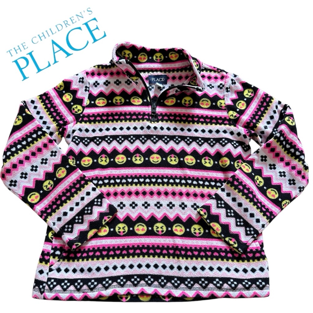 The Children’s Place Girls Half Zip Fleece Pullover Sweater L 10/12yrs
